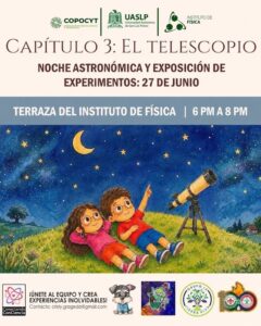 Noche astronómica en la UASLP acercará la ciencia a niñas, niños y familias