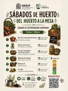 “Del huerto a la mesa”: Agenda Ambiental UASLP imparte talleres de sustentabilidad y alimentación consciente