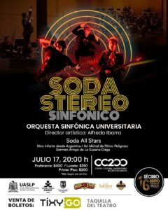 Orquesta Sinfónica Universitaria rendirá homenaje a Soda Stereo con concierto
