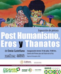INVITAN A LA INAUGURACIÓN DE LA EXPOSICIÓN «POST HUMANISM» EROS Y THANATOS, DE ENNIO CASTELLANO