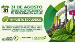 Este 31 de agosto vence plazo para declaración del impuesto ecológico