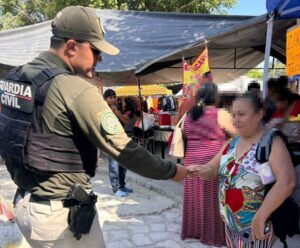 GUARDIA CIVIL ESTATAL ACERCA LA PREVENCIÓN Y SEGURIDAD A FAMILIAS Y COMUNIDADES DE LA HUASTECA