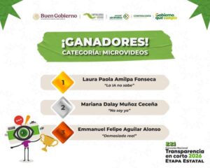 57 PROYECTOS JUVENILES PARTICIPAN EN TRANSPARENCIA EN CORTO 2026